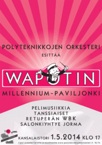 Waputin concert poster 2014